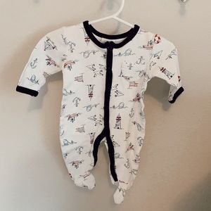 Laura Ashley Baby nautical onesie